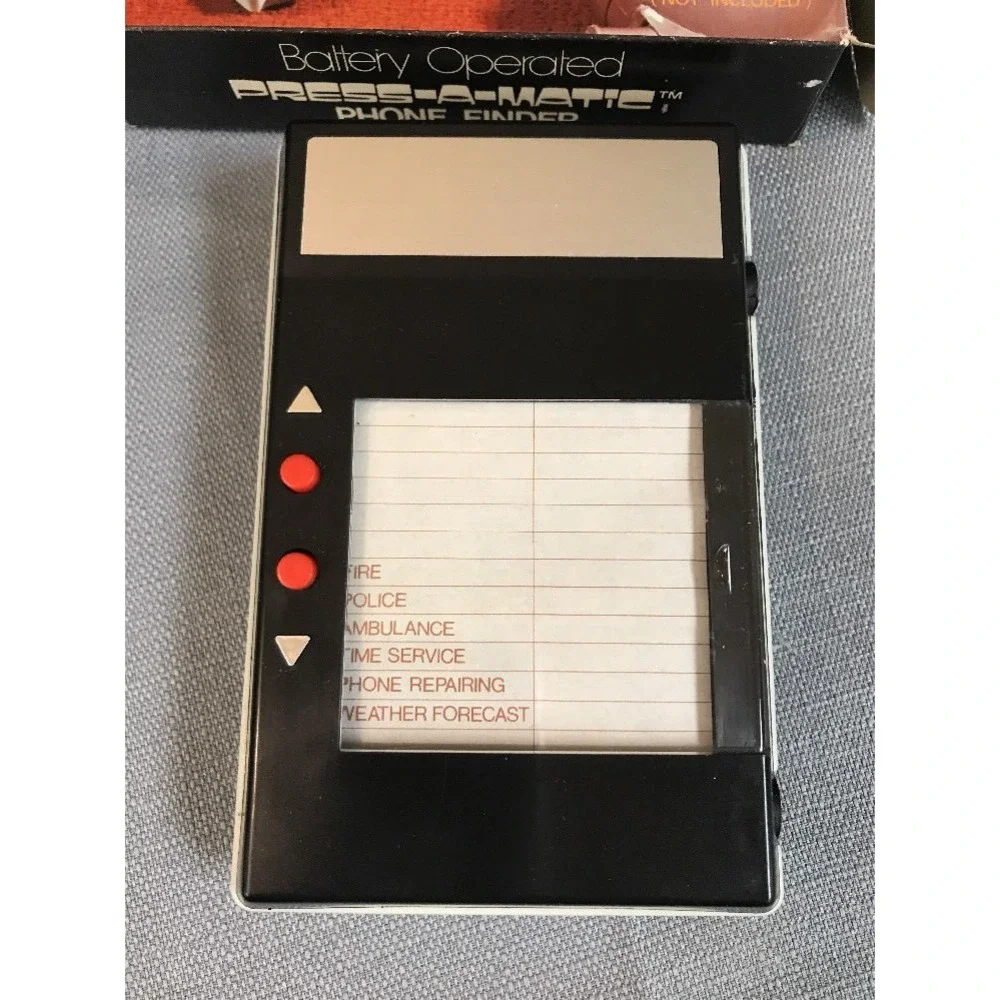 Vintage Press A Matic Phone Finder Address Book Mid Century British Design